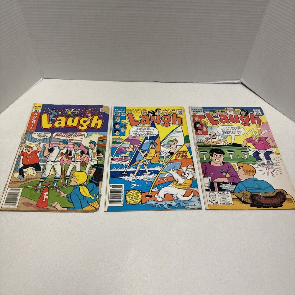 Laugh Comics From Archie Series- 1978 Issue 329, 1988 Issue 9 & 1991 Issue 26